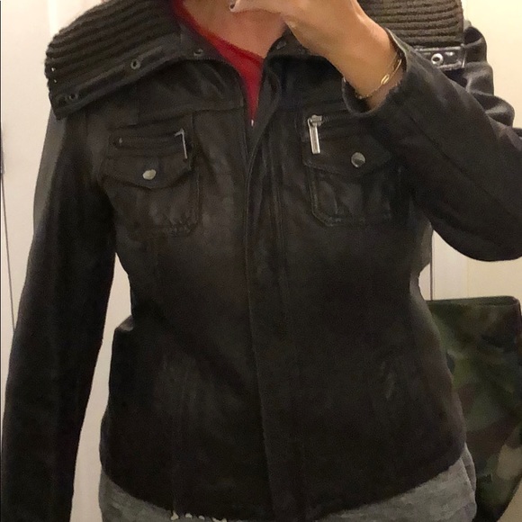 Michael Kors Brown leather jacket - Picture 8 of 8